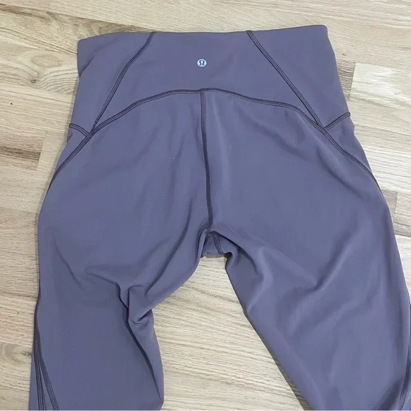 Lululemon Train Time Pants 7/8 Lavender Mulberry Leggings 25” size 10 - Picture 5 of 13